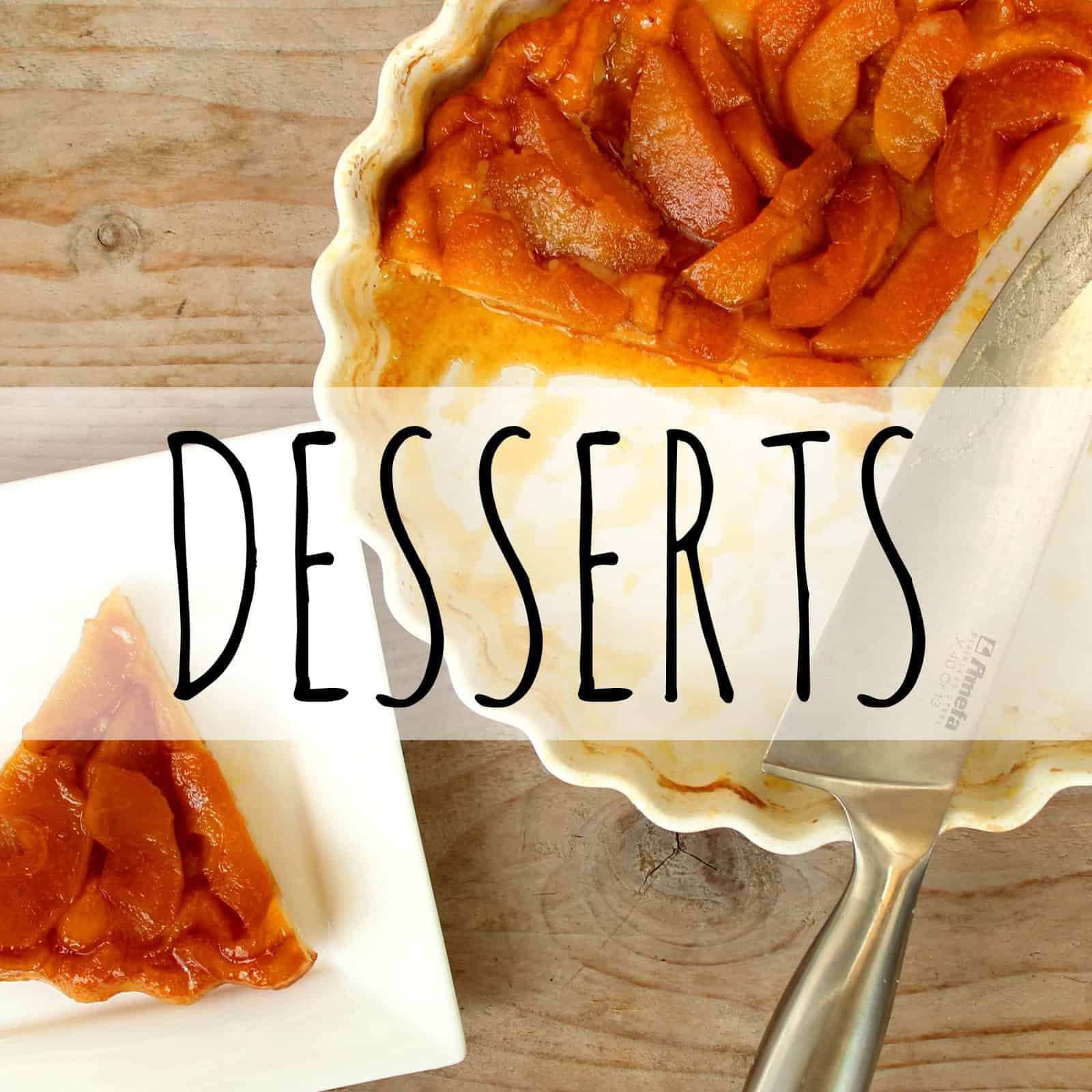 overzicht desserts