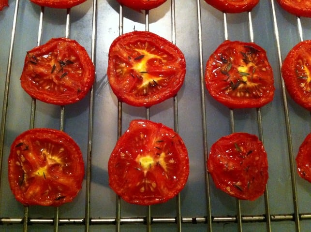 Tomaten gedroogd in de oven