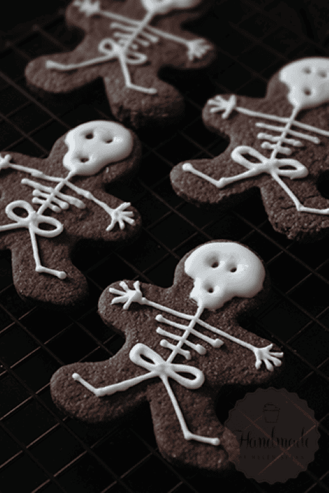 Halloween Hapjes: Skelet koekjes