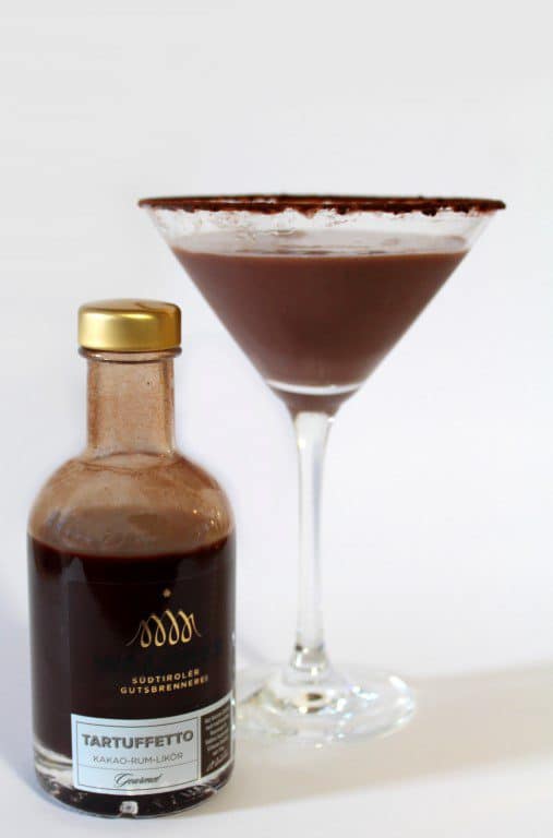 Zuid-Tiroolse chocolade martini met Walcher tartuffetto
