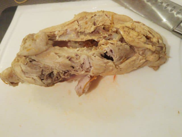 Noedelsoep met kip (met zelfgemaakte kippenbouillon)