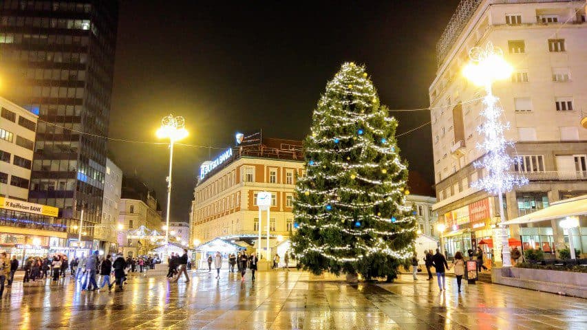 Kerstmarkt in Zagreb