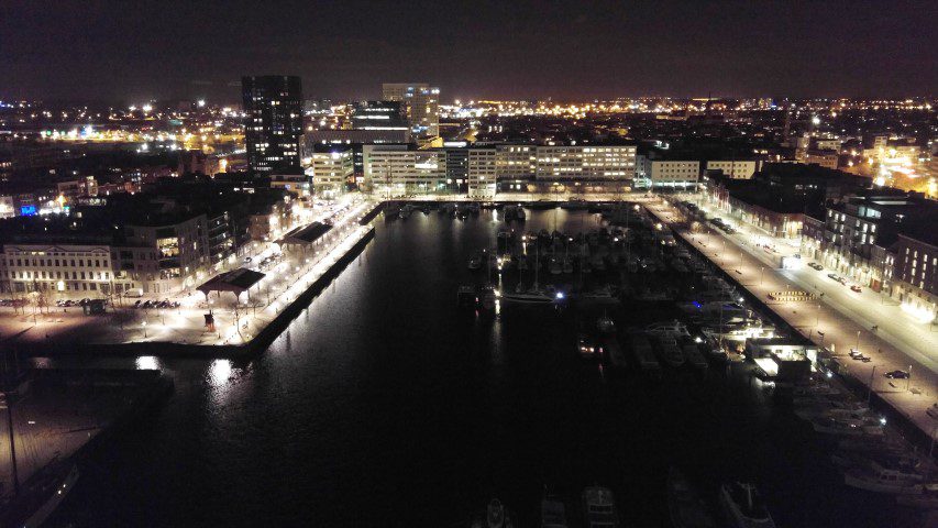 Het Eilandje van Antwerpen - Uitzicht vanaf het MAS over Antwerpen