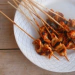 Kipspiesjes met zelfgemaakte teriyaki saus