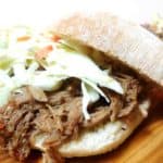 Heerlijk sappige Pulled Pork met cola en romige coleslaw!