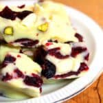 Witte chocolade fudge met cranberries en noten