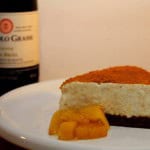 Cheesecake met speculaas en kweepeercompote