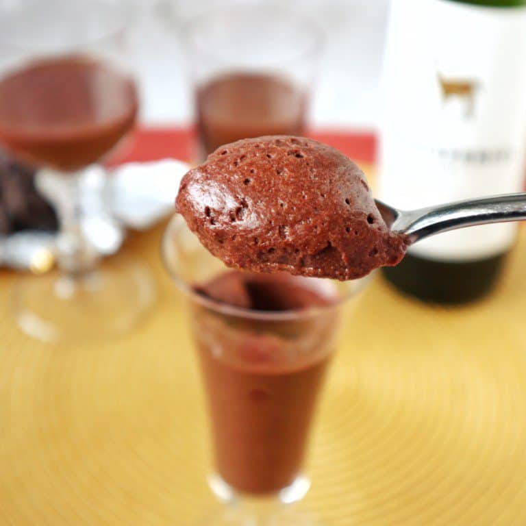 Chocolademousse met rode wijn