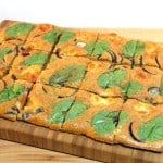 Spinazie plaattaart met mozzarella