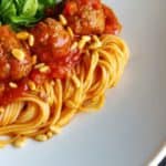 Spaghetti met gehaktballetjes à la Lady en de Vagebond