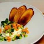 Geitenkaasmousse met meloen - 9 Feestelijke, vegetarische voorgerechten voor Kerst!