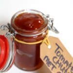Zefgemaakte tomatenchutney met gemberZelfgemaakte tomatenchutney met gember