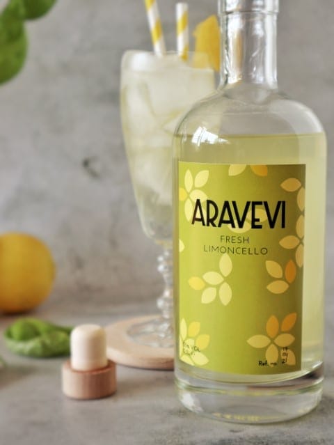 Basilico cocktail - Aravevi Fresh Limoncello